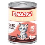 Snacky 400 gr Chunk/Konserve Kuzulu Yavru Kedi Konservesi